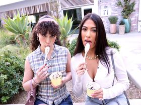 ロスでナンパしたセックスポテンシャル高めの大学生2人組を勝手にAVデビュー！！ピクシ―（23）＆レイナ（21）　サンプル画像02